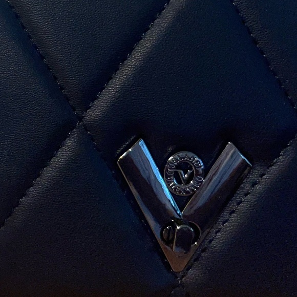 NWT-Valentino Orlandi quilted crossbody black vegan leather bag. - Picture 14 of 14